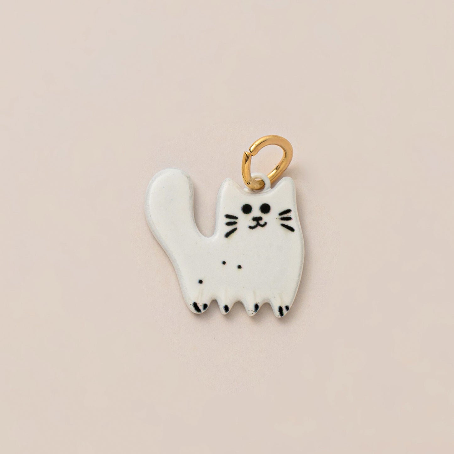 Vintage Luxury Cat Brass Charm Bar