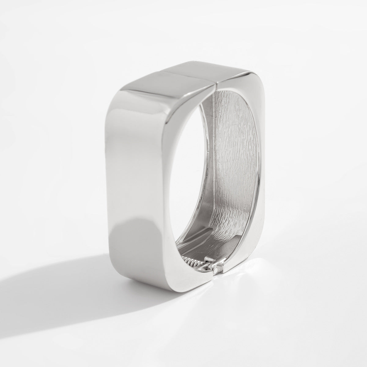 Irregular Geometric Zinc Alloy Plated Wide Cuff Bracelet Set