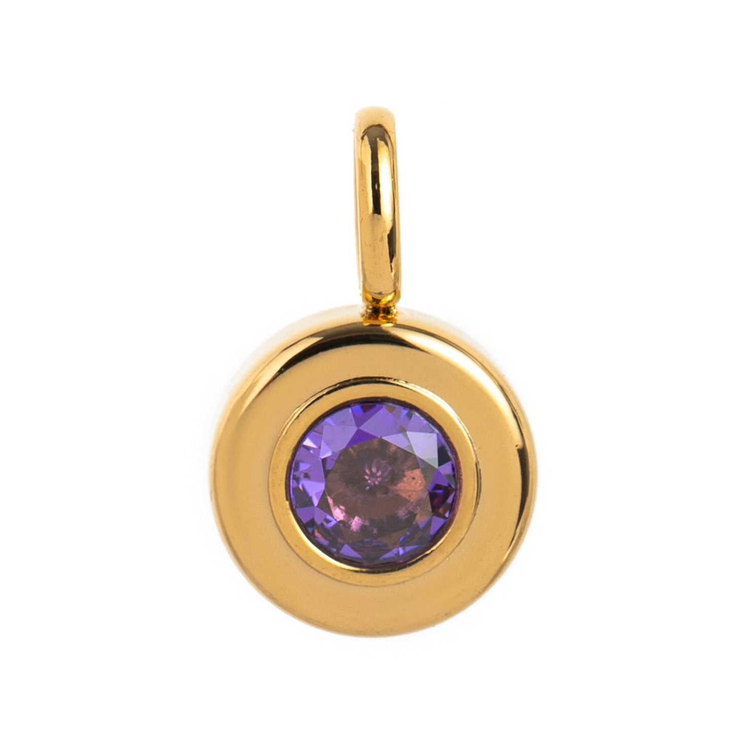 Vintage Geometric Stainless Steel 18K Gold PVD Plated DIY Charm Bar Necklace with 12 Birthstones