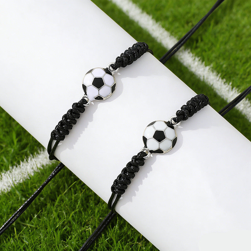 Sweet Sun and Moon Stainless Steel Bracelet Unisex Sports Fan Gift