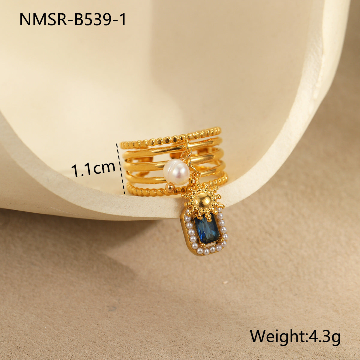 Anillo Minimalista Geométrico de Acero de Titanio con Incrustaciones de Circonita para Mujer, Hipoalergénico y Resistente a la Decoloración