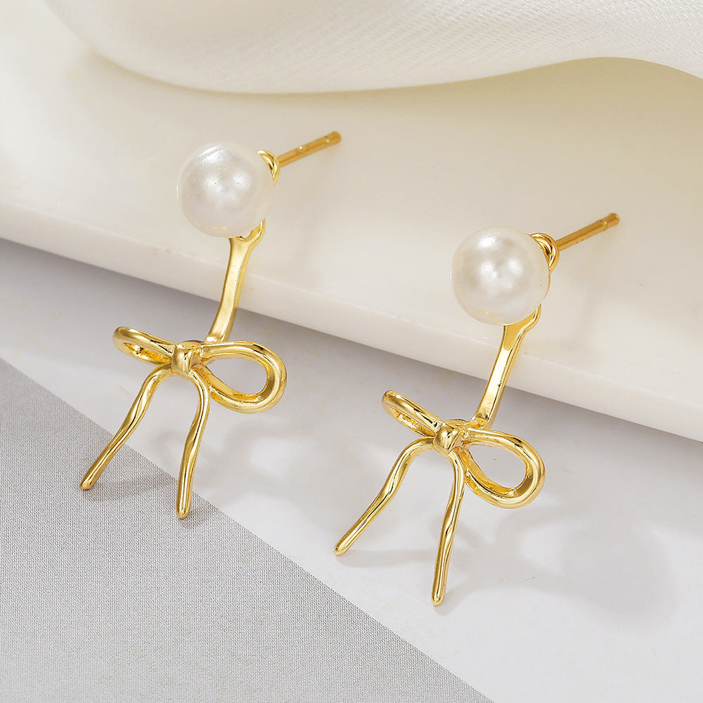 16K Gold Plated Brass Geometric Round Floral Earrings with Micro-set Cubic Zirconia and 925 Sterling Silver Posts