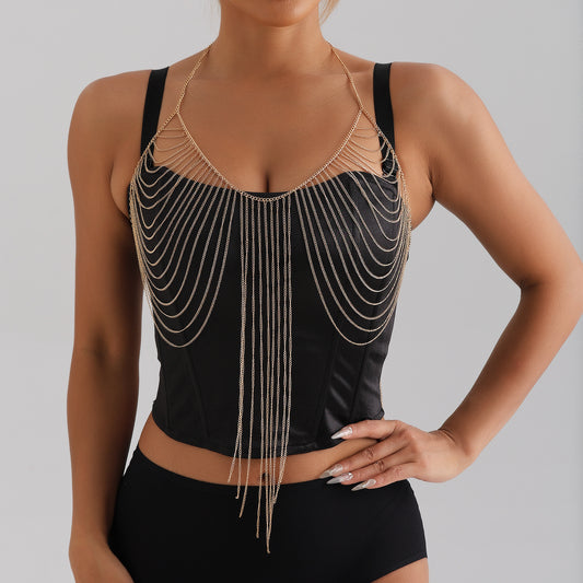 Punk Casual Metal Body Chain for Women