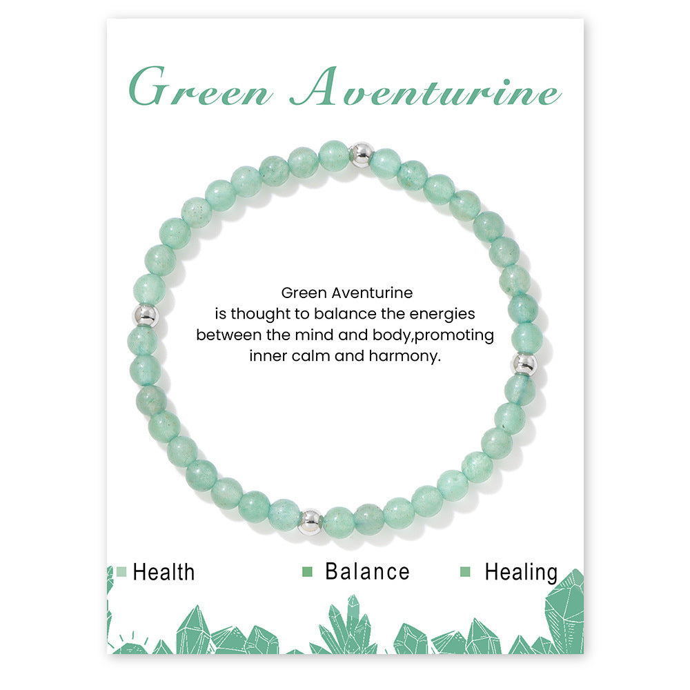 Elegant Sweet Hand-woven Geometric Stone Beaded Bracelet for Women
