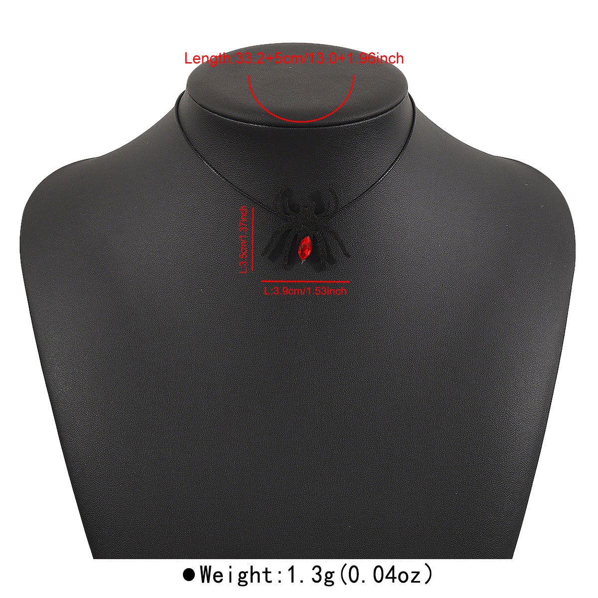 Collar con colgante de murciélago y araña espeluznante de Halloween para unisex con tela de fieltro y cuerda, accesorio gótico hecho a mano para fiestas