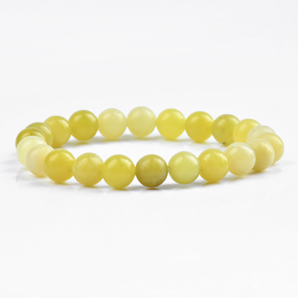 Minimalist Geometric Natural Agate Tourmaline Pink Crystal Beaded Bracelet Unisex Handmade Jewelry