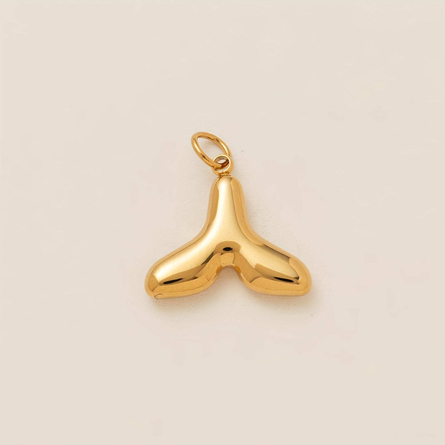 Vintage 18K Gold Plated Stainless Steel Butterfly Pendant Charm Bar PVD