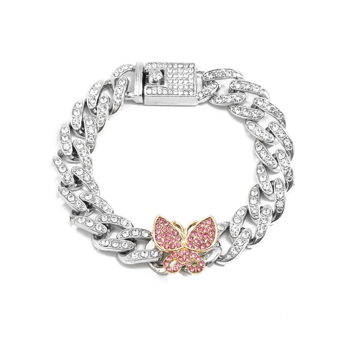 Vintage Alloy Butterfly Chain Bracelet for Women, Plated, Individuality Style, Fashion Jewelry, Travel Souvenir Gift