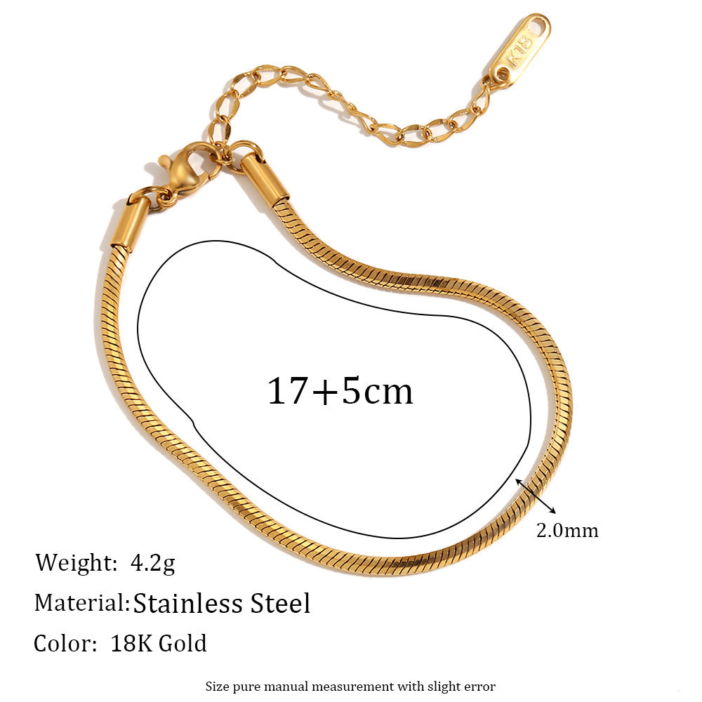 Collana pendente esagonale geometrica minimalista in acciaio inossidabile con placcatura in oro 18 carati da donna