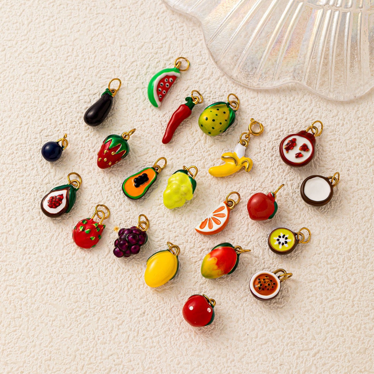 Sweet Fruit Stainless Steel PVD Plated Pendant