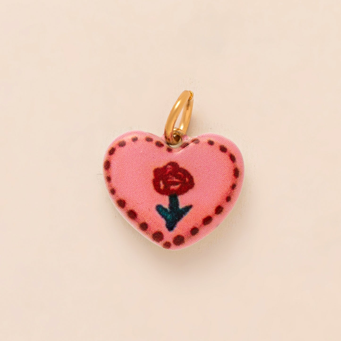 Fashion Plated Brass Floral Heart Letter Fruit Charm Bar DIY Accessories