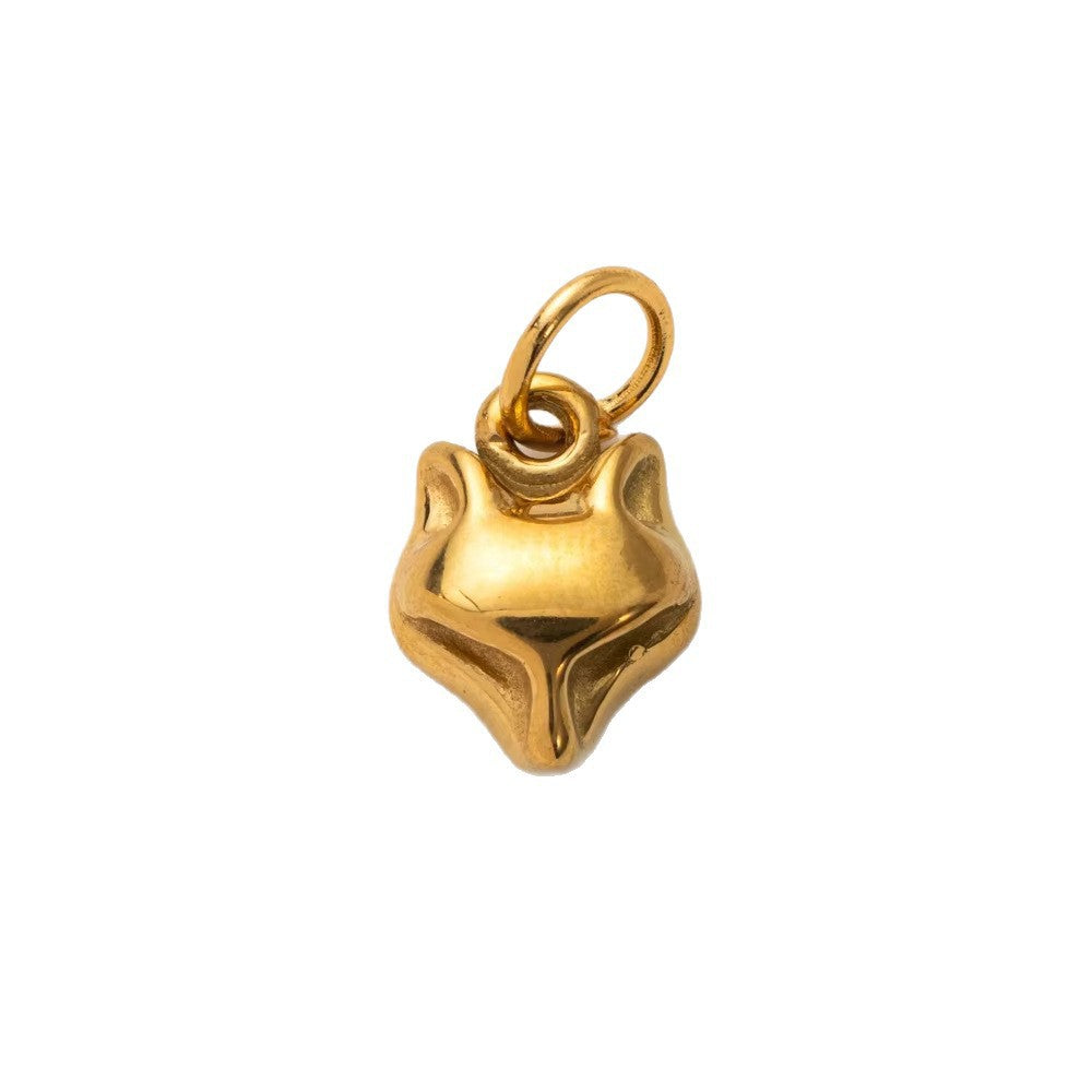 Vintage Cartoon Animal Geometric 18K Gold Plated Stainless Steel Charm Bar