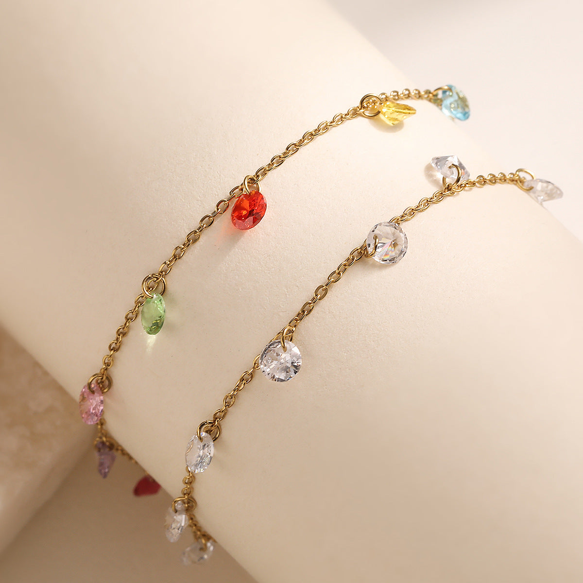 Minimalist Geometric Gold Plated Stainless Steel Bracelet for Women