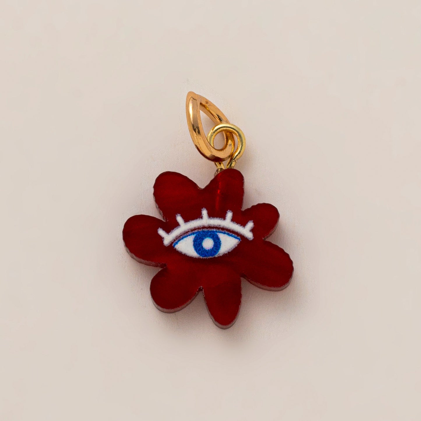 Vintage 18K Gold Plated Brass DIY Charm Bar Pendant