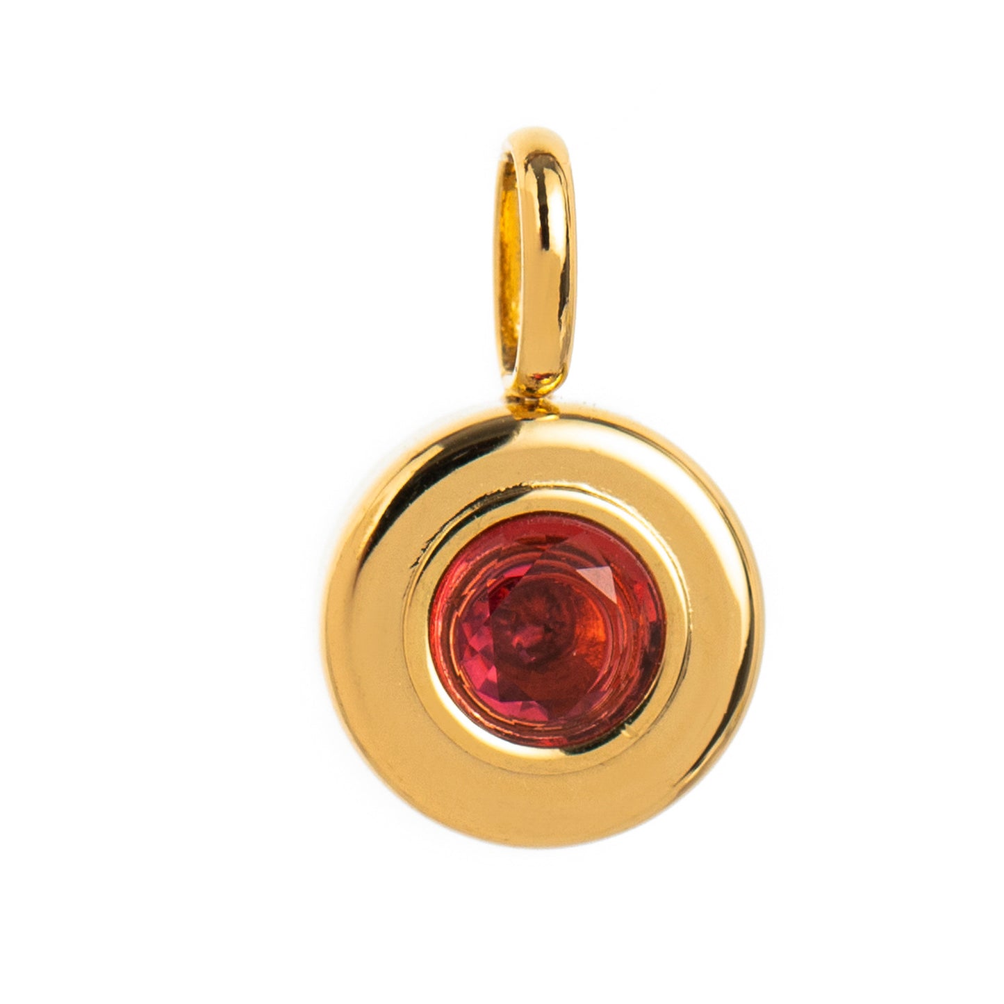 Vintage Geometric Stainless Steel 18K Gold PVD Plated DIY Charm Bar Necklace with 12 Birthstones