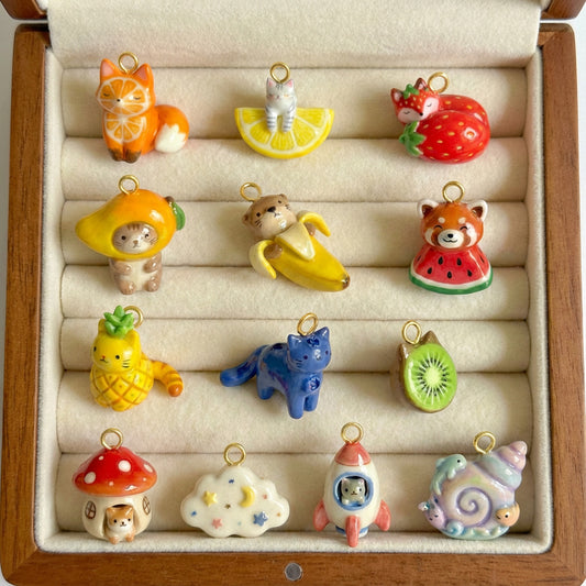 Sweet Plated Stainless Steel Animal Charm Bar