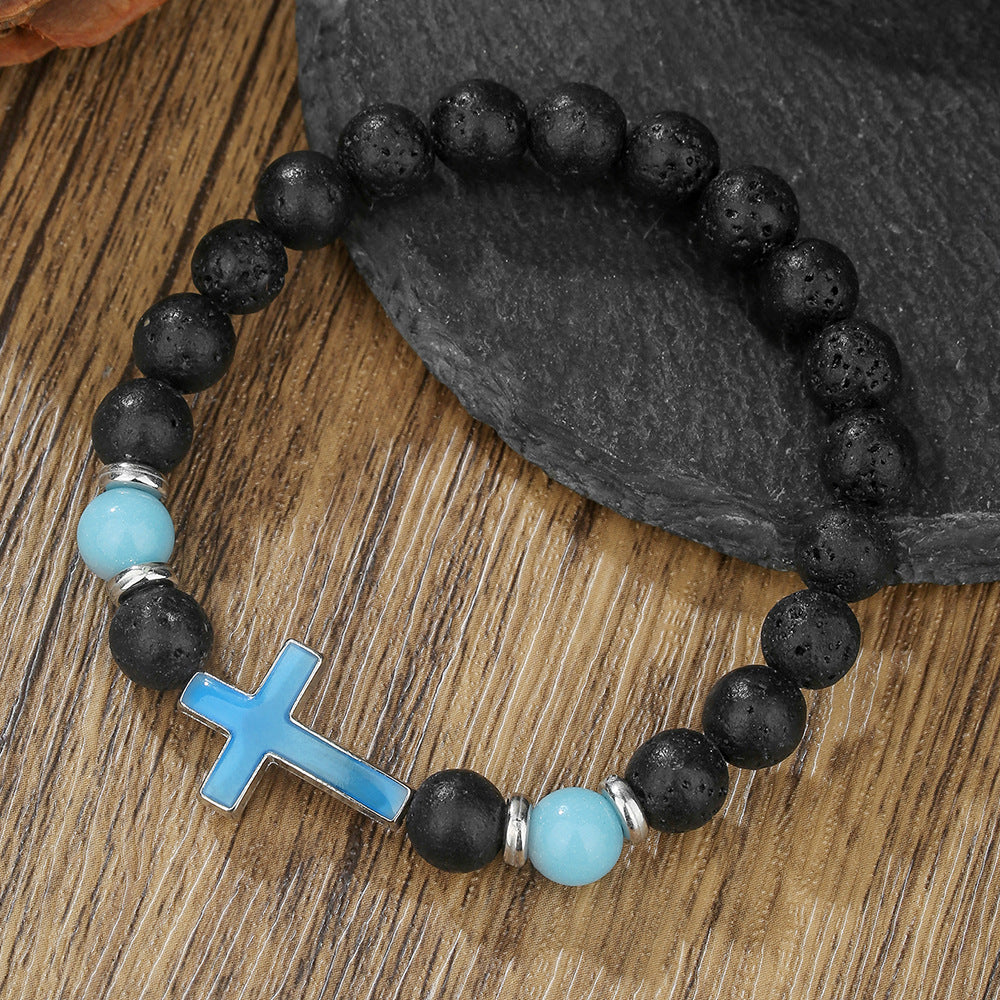 Geometric Round Alloy Bracelet Unisex