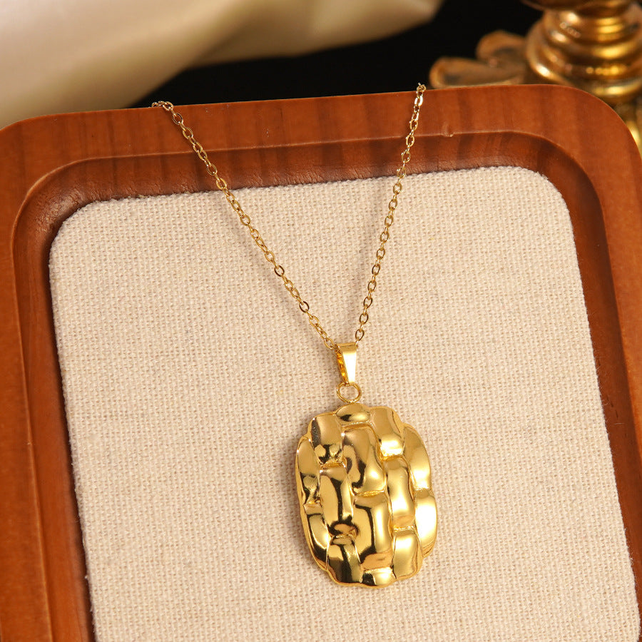 Set collana e orecchini a stella marina con fiocco conchiglia smaltato in acciaio inossidabile e titanio con catena a cavo per donna