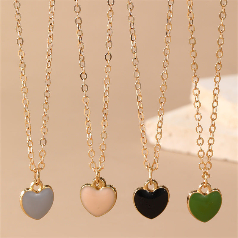 Collana Minimalista con Pendente a Fiocco per Bambine, Catena in Lega con Finitura Smaltata, Gioielli per Bambini