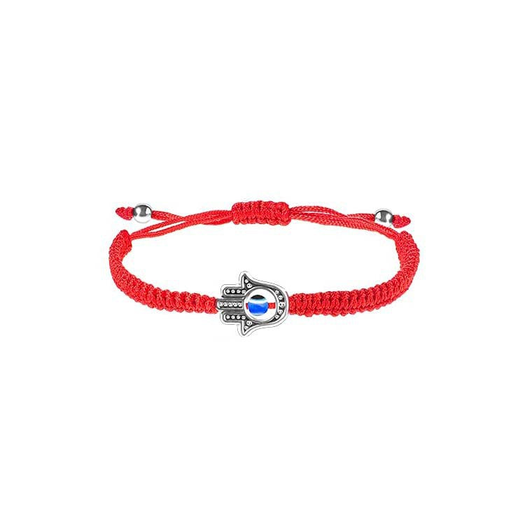 Vintage Bohemian Geometric Evil Eye Woven Rope Bracelet Unisex Adjustable Handmade Bangle