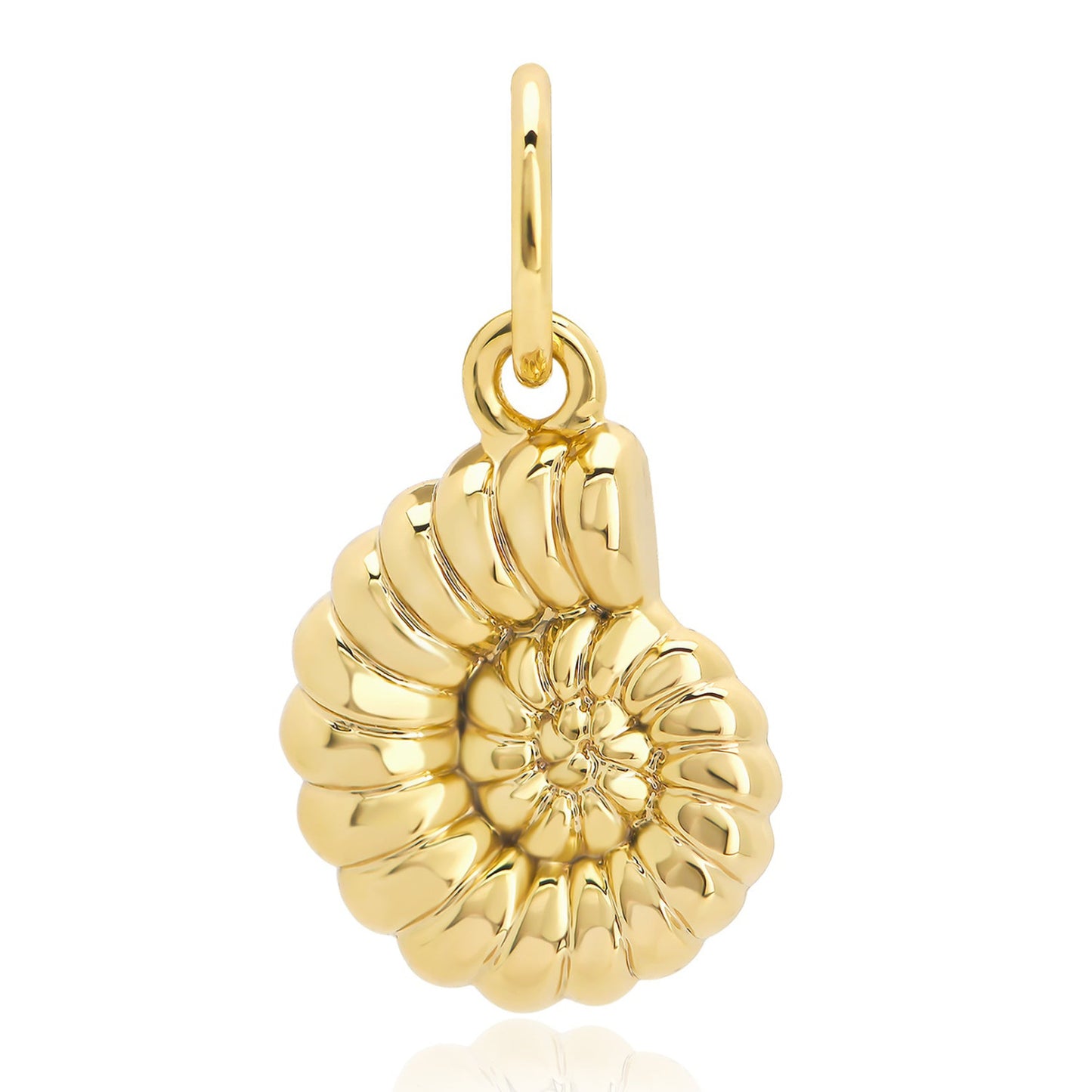 Minimalist Geometric Shell Gemstone Pendant Brass Plated Necklace DIY Charm Bar