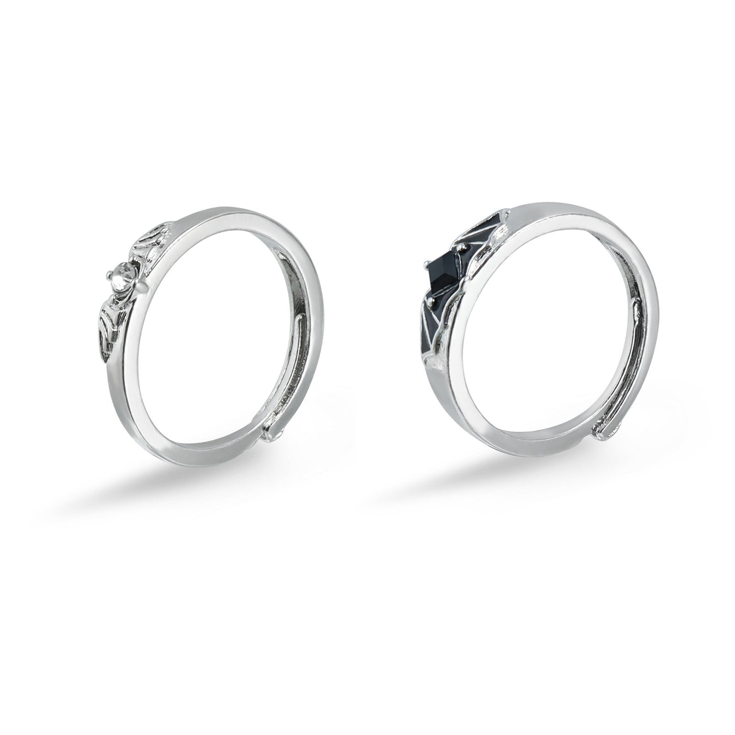 Adjustable Geometric Drip Oil Plated Ring for Women