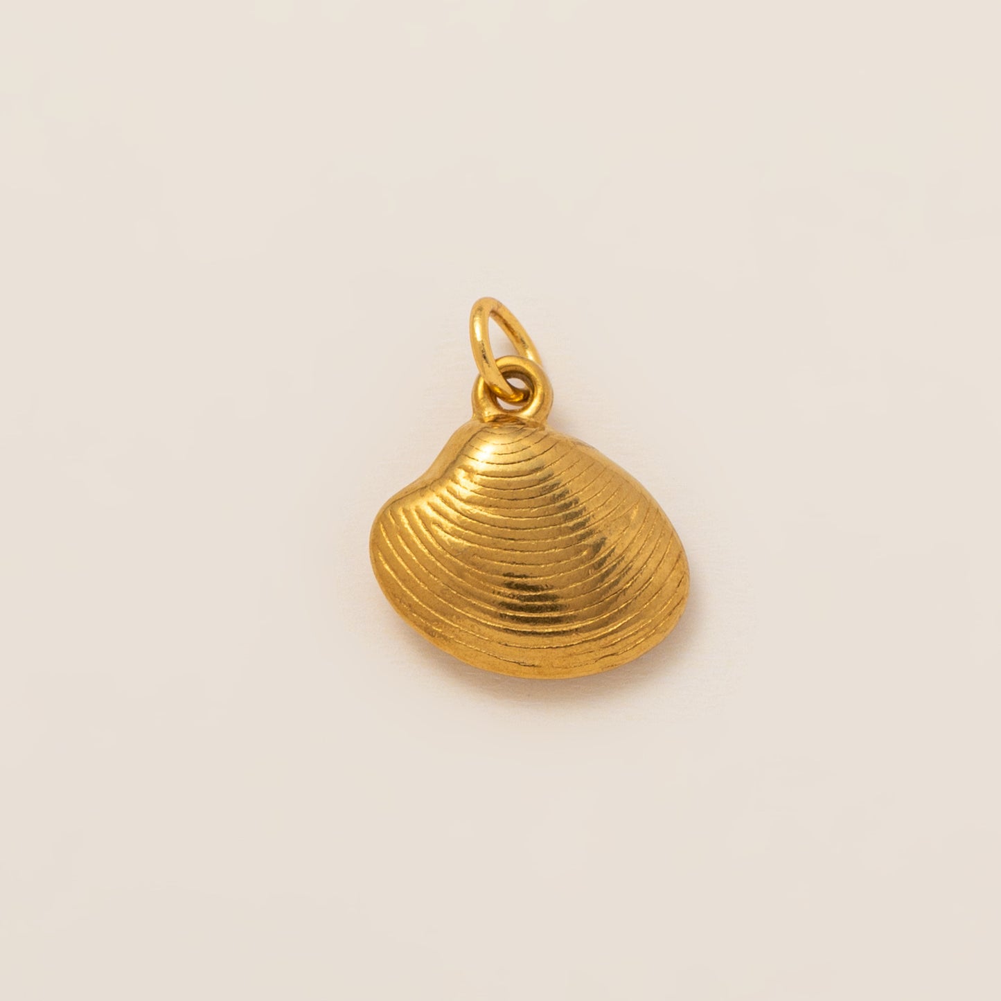 Minimalist 18K Gold Plated Round Geometric Brass Pendant Necklace