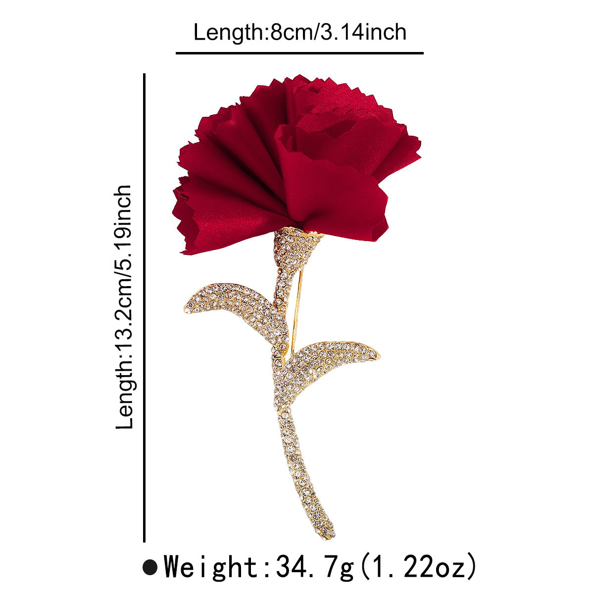 Broche floral vintage llamativo para mujer de aleación con incrustaciones de diamantes de imitación, accesorio de moda adecuado para la oficina