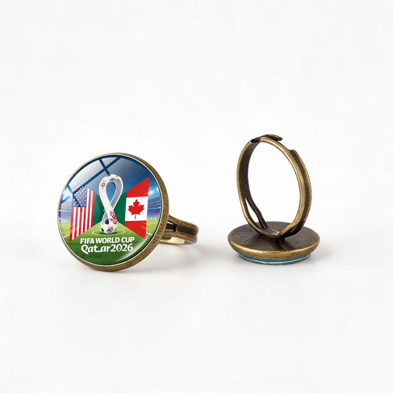 Sporty Geometric Alloy Plated Ring Unisex Fashion Jewelry