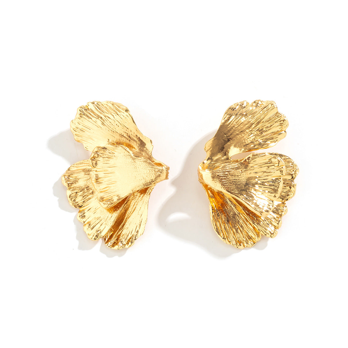 Minimalist Geometric Liquid Metal Plated Alloy Earrings