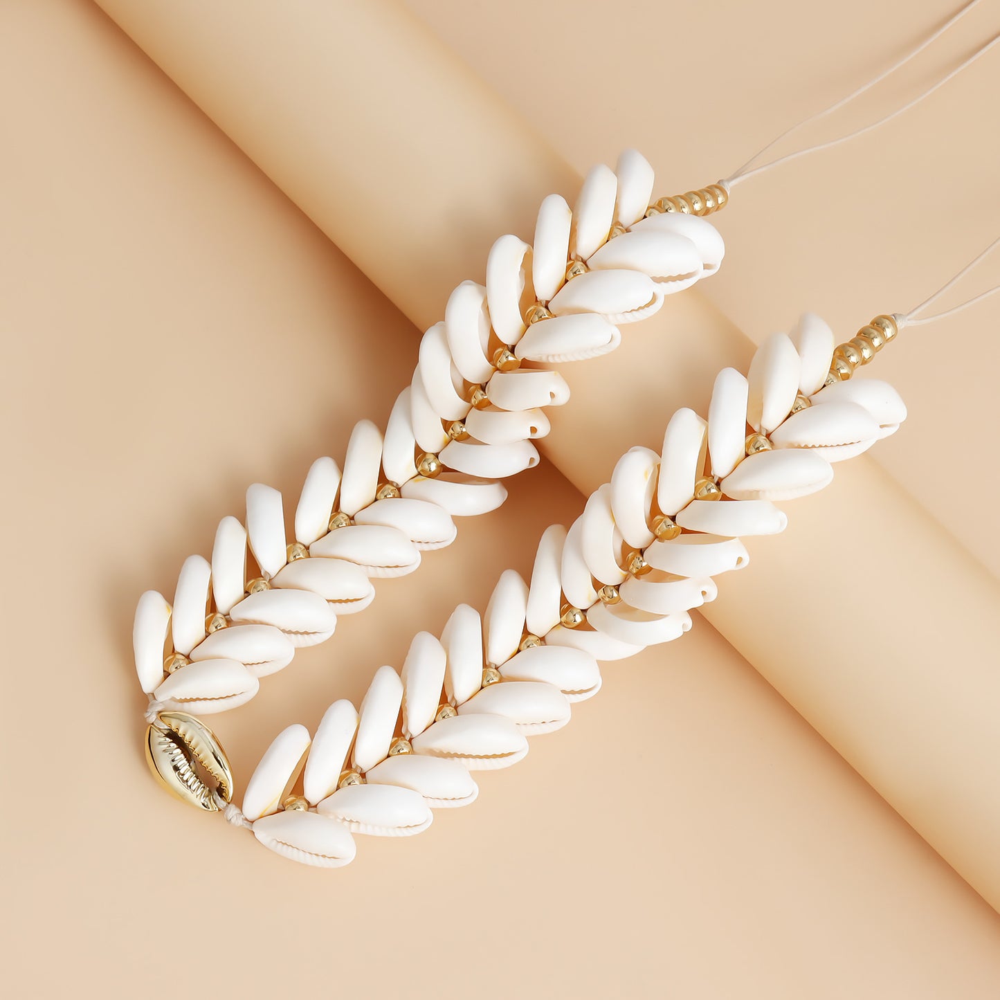 Handwoven Natural Shell Waist Chain for Women Adjustable Summer Beach Casual Body Chain