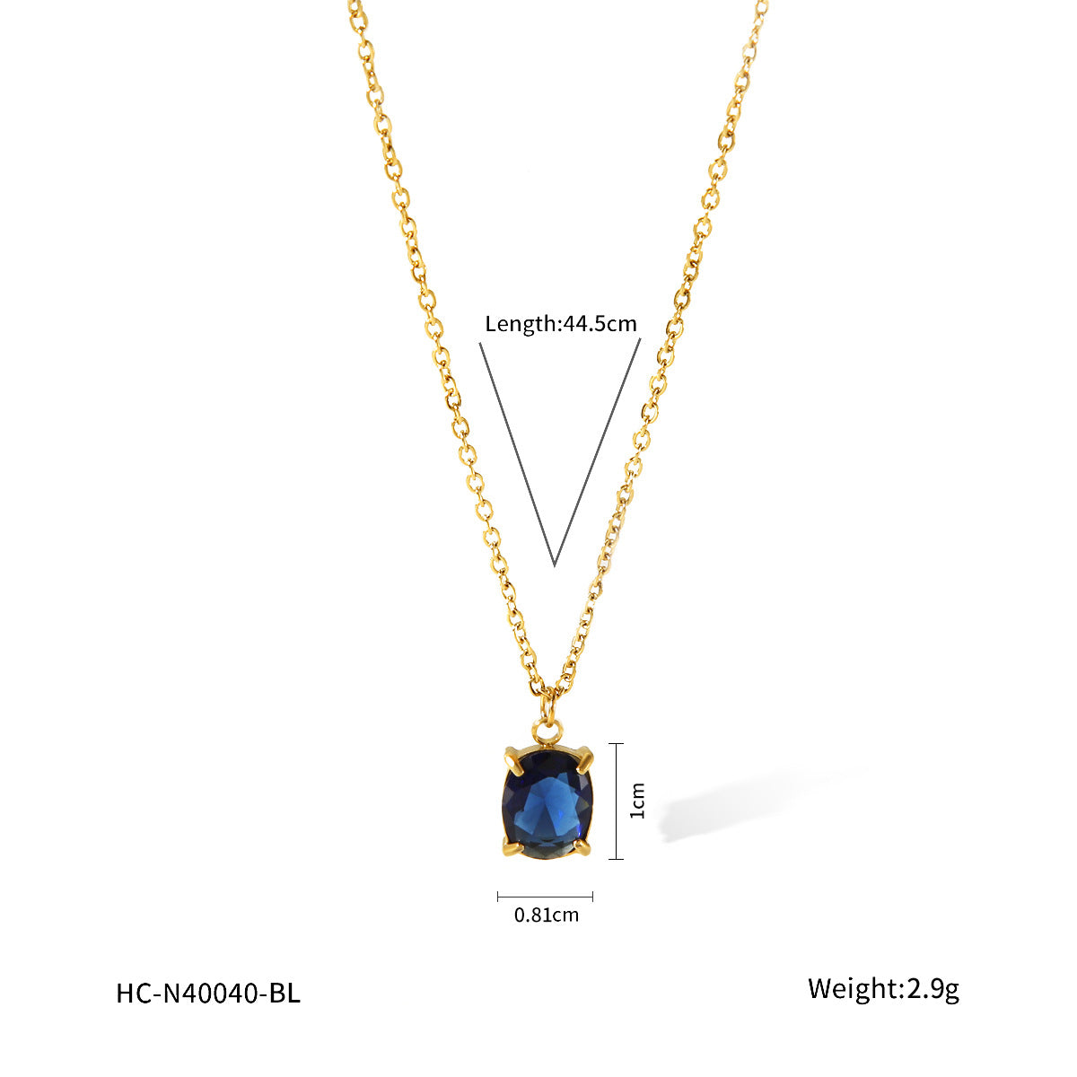 Minimalist Geometric Stainless Steel Necklace for Women with Zircon Inlay, Hypoallergenic and Fade-Resistant Pendant Jewelry