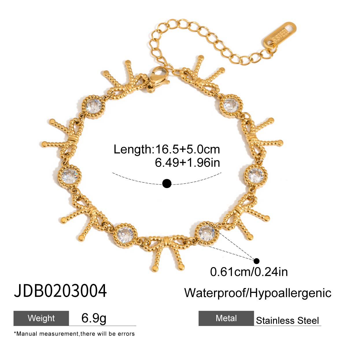 Pulsera Minimalista de Acero Inoxidable con Forma de Fruta, Perlas y Acabado Chapado para Mujer