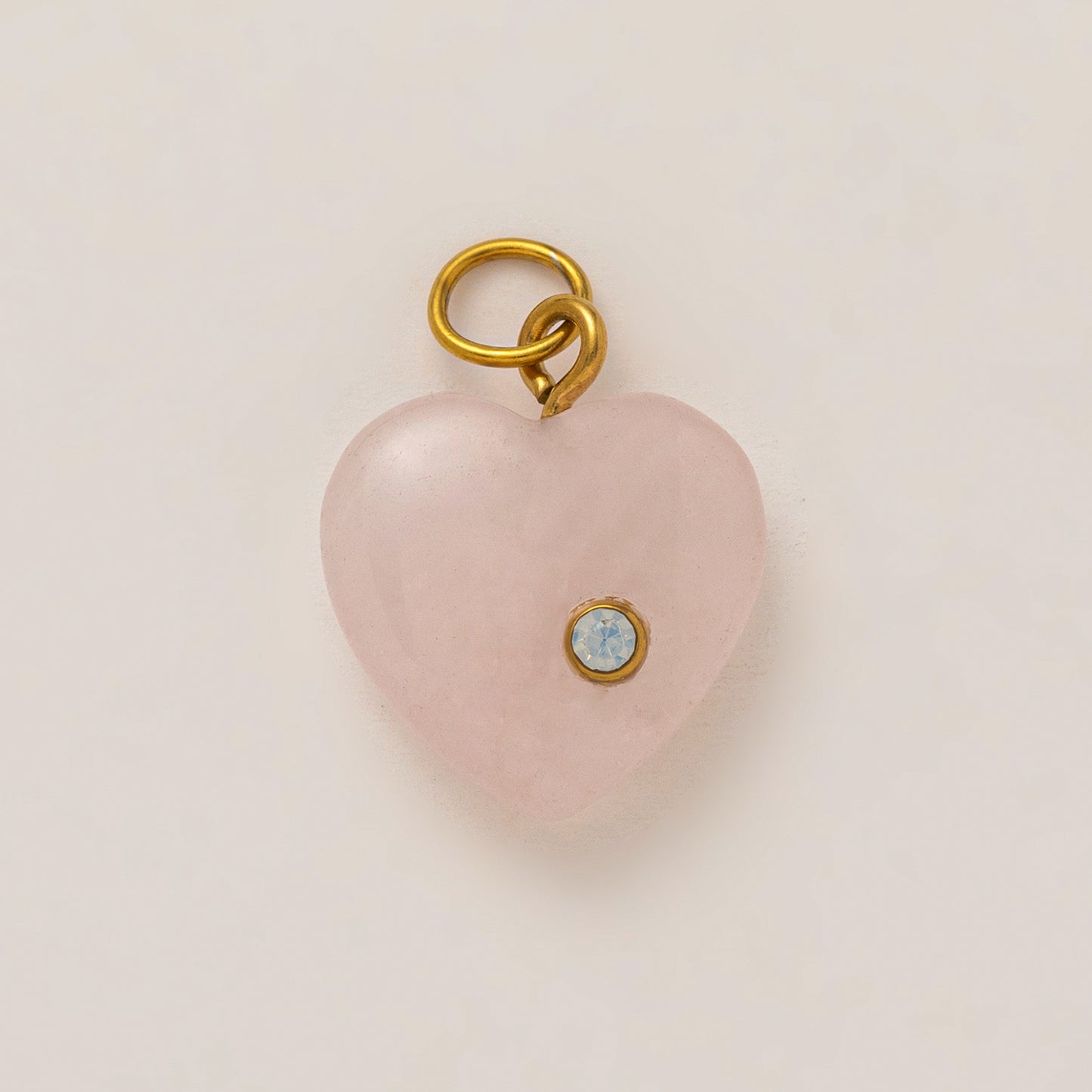 Vintage Heart Floral Stainless Steel PVD Gold Plated Pendant Charm Bar for Women