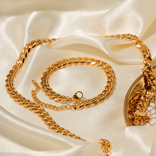 Minimalist Geometric Stainless Steel Pendant Necklace with Gold Plating Snake Chain for Women