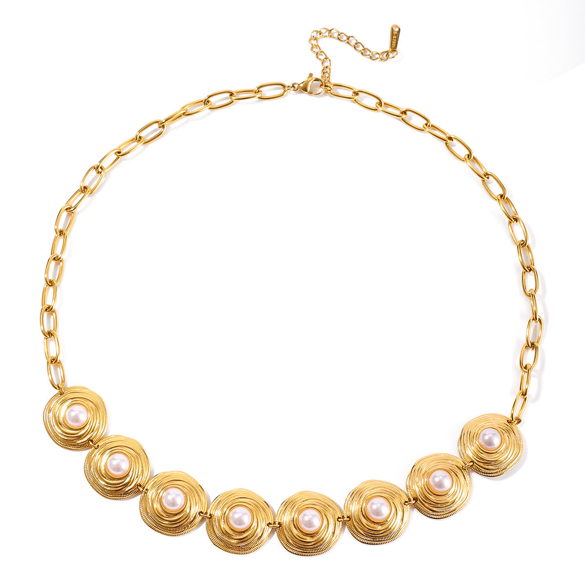 Collar de luna, estrella, nube y universo minimalista con perlas y cadena de acero inoxidable para mujer