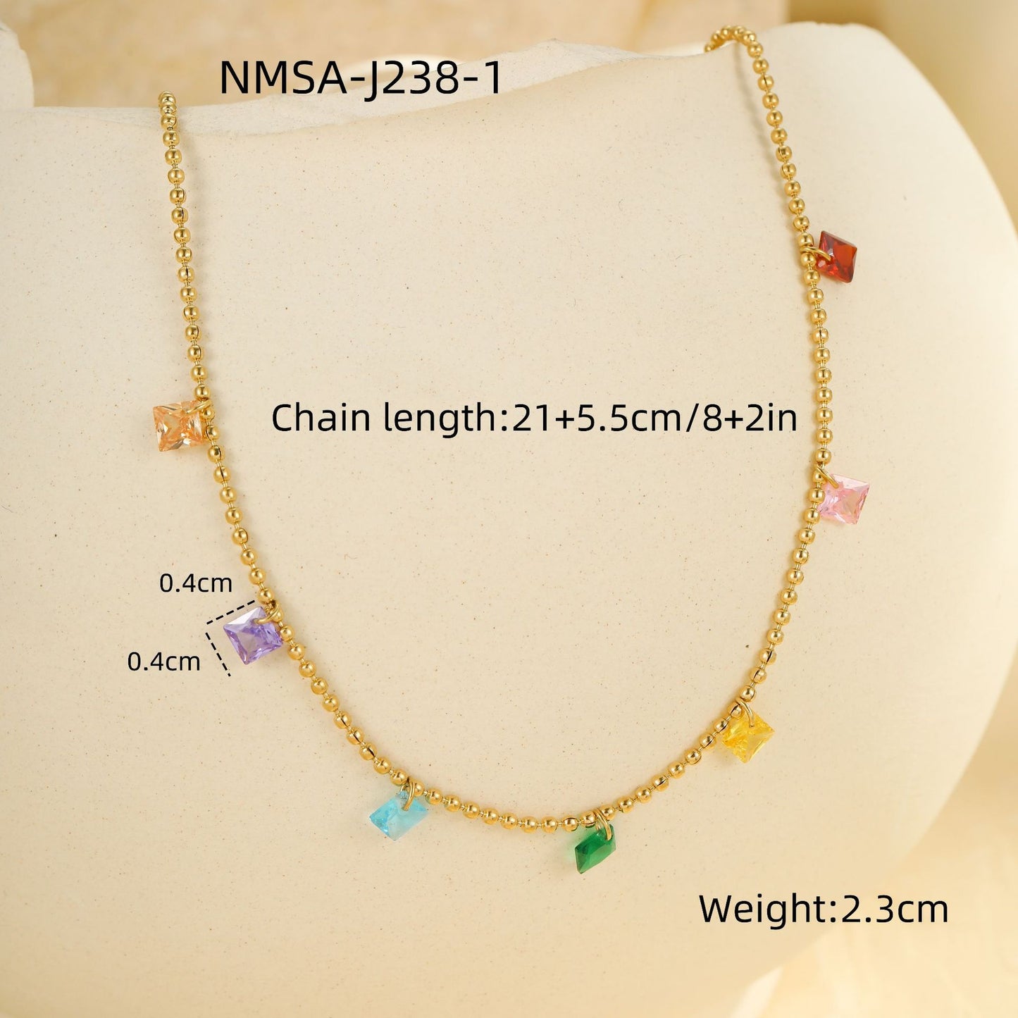 Tobillera multicapa dulce y atrevida con diamantes de imitación coloridos y detalles de perlas sobre cadena fina de acero inoxidable con diseño geométrico