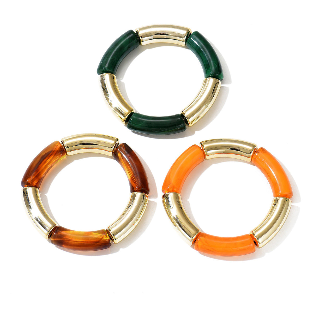 Vintage Marble Texture Acrylic Bracelet for Women