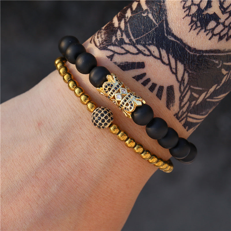 Bohemian Ethnic Geometric Heart Turquoise Bracelet Set Unisex