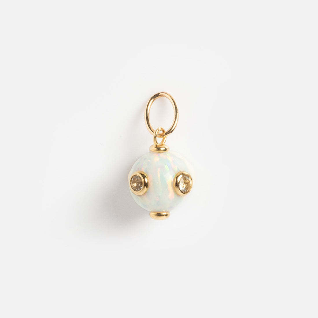 Minimalist Geometric Cubic Zirconia Pearl Inlay Brass Charm Bar with Corn Chain for Women
