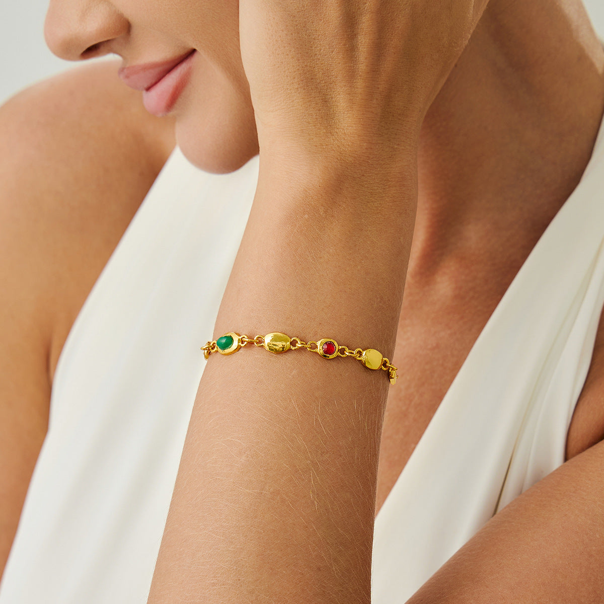 Collar Colgante Geométrico Irregular Acrílico para Mujer con Dije de Aleación y Acabado Galvanizado