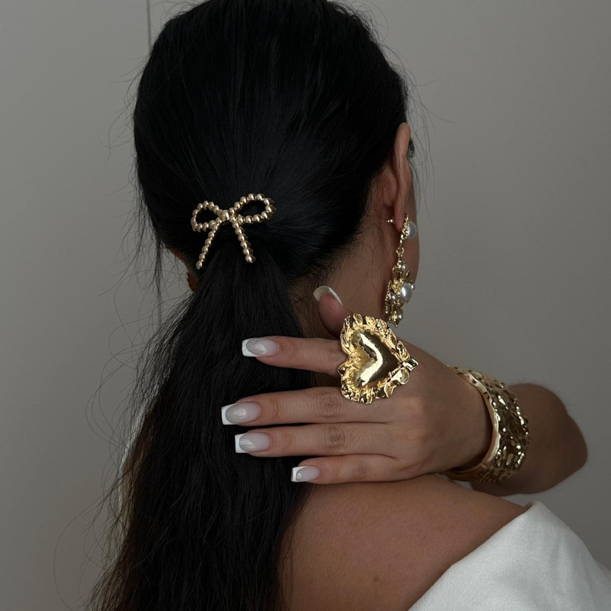 Fashion Minimalist Irregular Liquid Alloy Wrinkle Bracelet