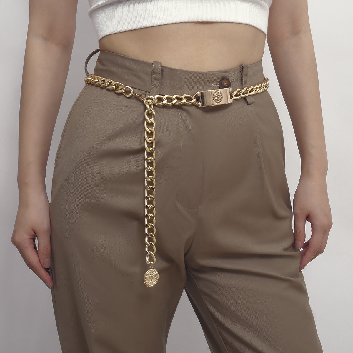 Catena Vintage Sexy da Donna, in Alluminio per la Vita, con Nappe