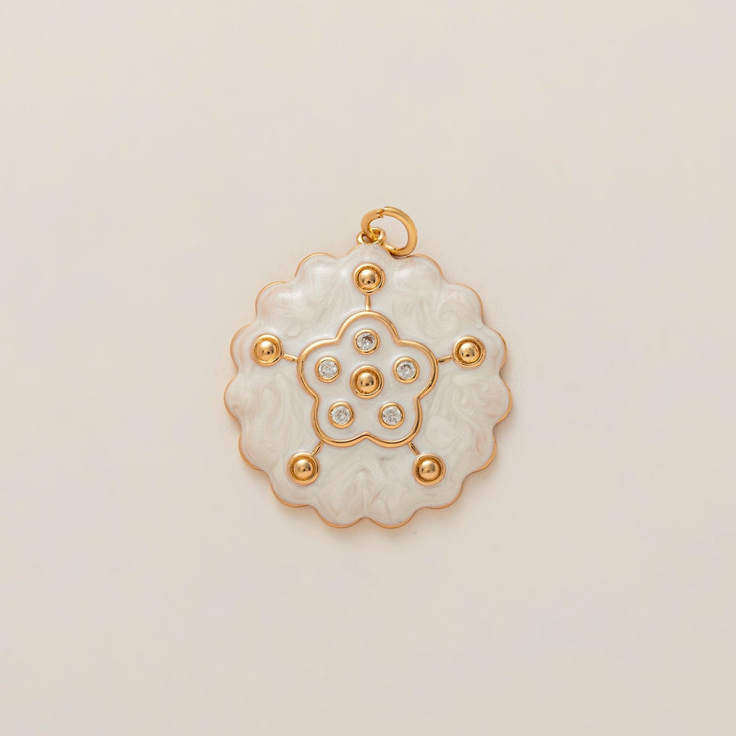 Minimalist Elegant Floral Plated Stainless Steel Charm Bar