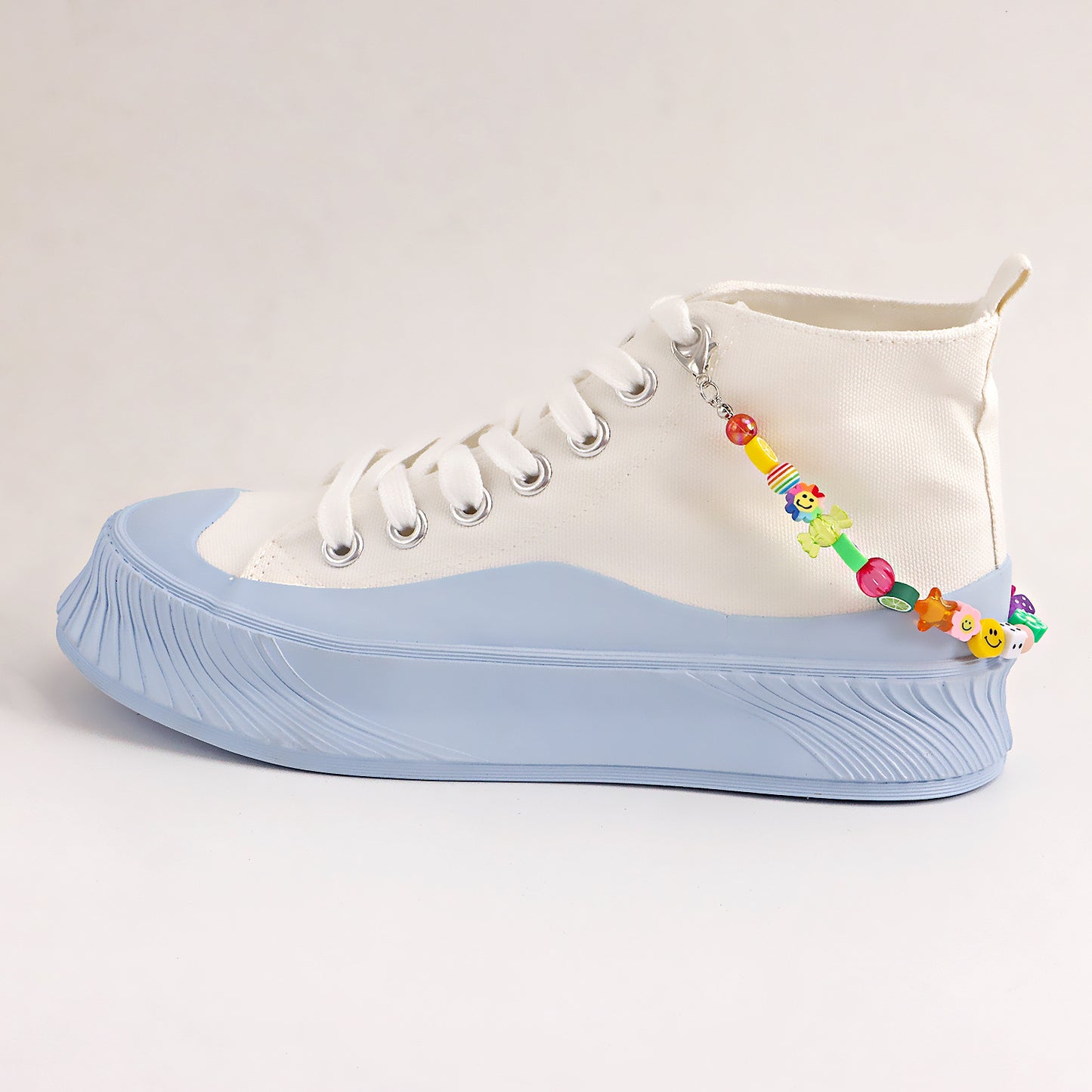 Rustic Style Geometric Alloy Anklet for Women with Color-Blocking Mixed Elements and Fruit Motifs