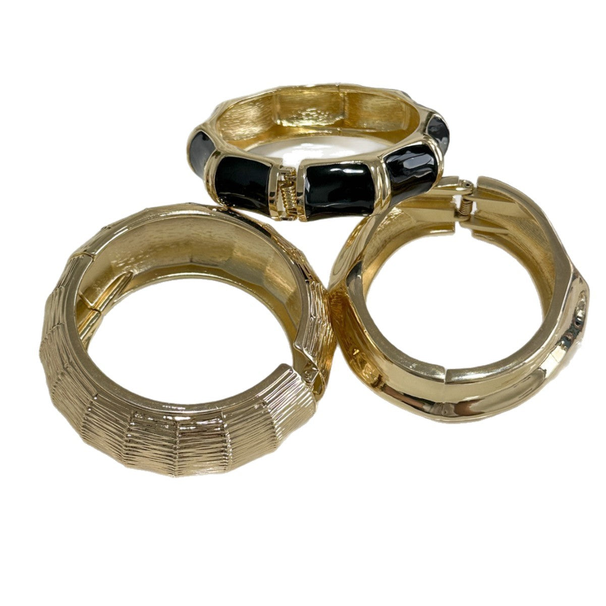 Bracciale vintage in lega smaltata geometrica