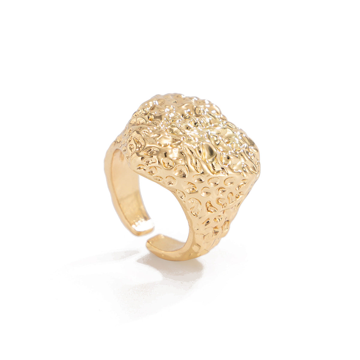 Minimalist Plated Alloy Heart Ring for Women
