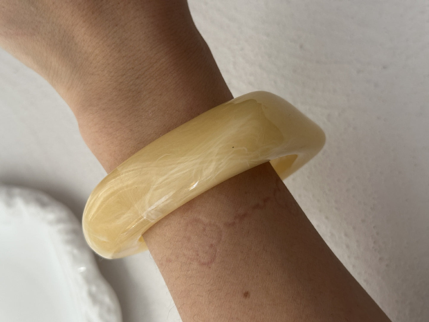 Geometric Acrylic Plated Bangle for Women