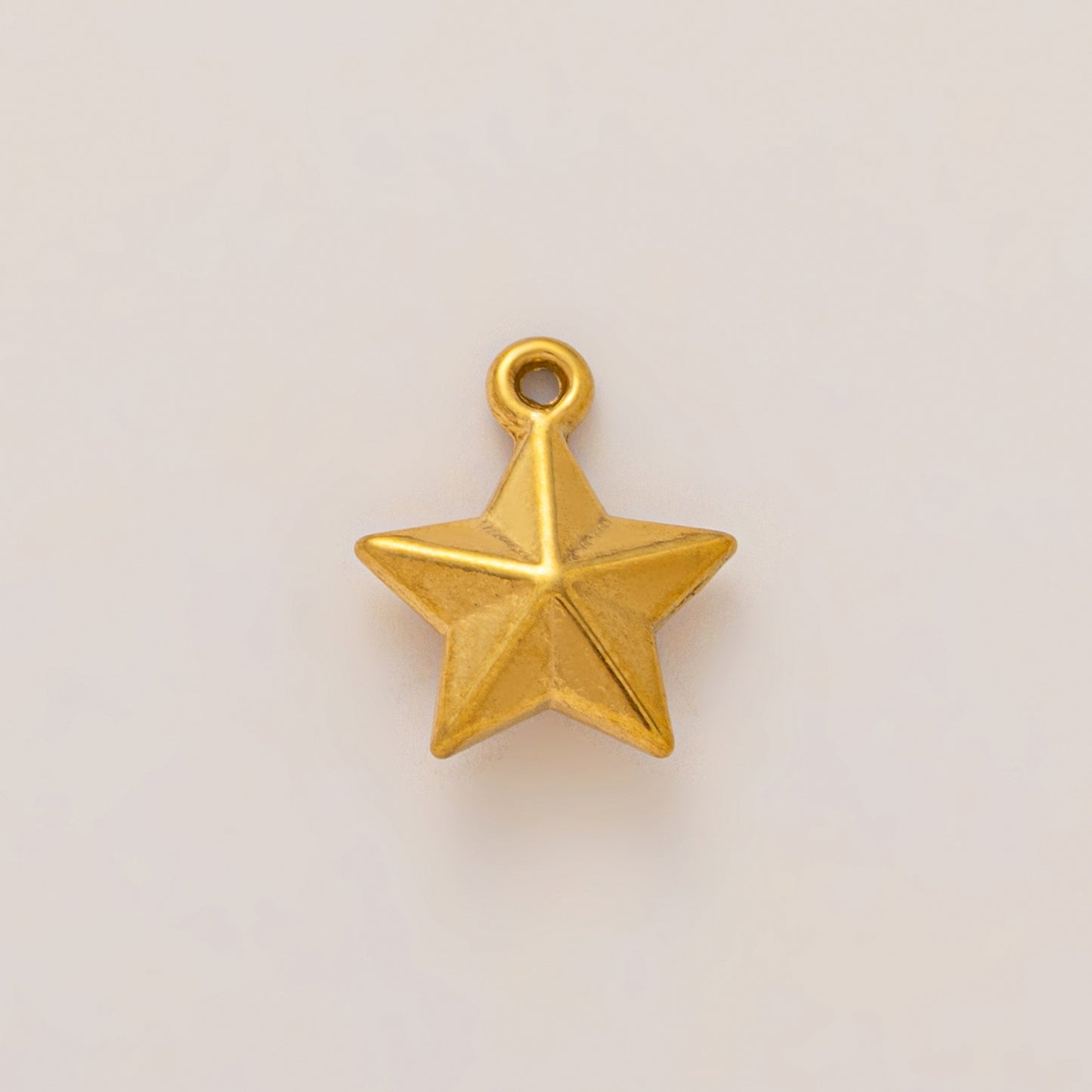 Vintage PVD 18K Gold Plated Stainless Steel Sun Pendant Charm Bar for Women
