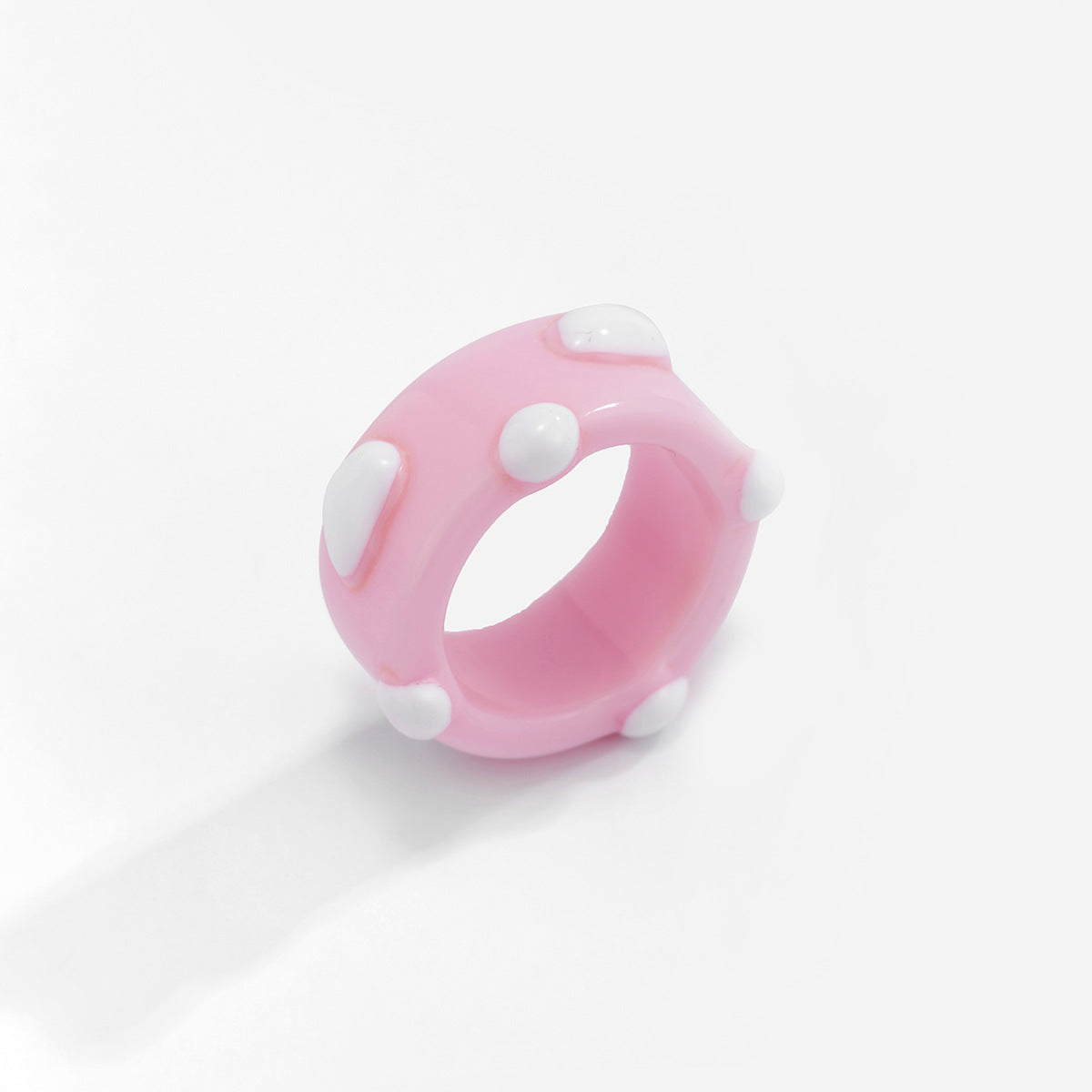 Anillo de rana de resina estilo vintage dulce y fresco para mujer